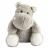 Peluche 32 cm polyester collection DANS LA SAVANE hippopotame gris