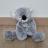 Peluche 40 cm en 100% polyester collection SWEETY MOUSSE koala gris