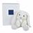 Peluche lapin 30 cm polyester collection PREPPY CHICS blanc