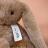 Peluche lapin 32 cm polyester collection LE LAPIN marron noisette