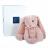 Peluche lapin 40 cm polyester collection PREPPY CHICS rose