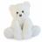 Peluche 25 cm polyester collection OSCAR ours blanc ivoire