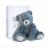 Peluche 25 cm en 100% polyester collection OSCAR ours bleu jean