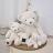 Peluche ours 28 cm en 100% polyester collection LE NOUNOURS blanc