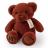 Peluche ours 28 cm polyester collection LE NOUNOURS marron cannelle