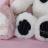 Peluche ours 30 cm polyester collection PREPPY CHICS blanc