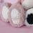 Peluche ours 30 cm polyester collection PREPPY CHICS rose