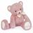 Peluche ours 40 cm polyester collection PREPPY CHICS rose