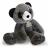 Peluche 25 cm polyester collection SWEETY MOUSSE panda gris