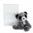 Peluche 25 cm en 100% polyester collection SWEETY MOUSSE panda gris