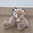 Peluche 25 cm polyester collection SWEETY MOUSSE renard marron