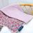 Plaid douceur 70x100 cm polyester collection BOH'AIME faon rose multicolore