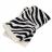 Lot de 2 serviettes invité absorbantes 100% coton 33x50cm ZEBRA beige