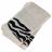 Lot de 2 serviettes invité absorbantes 100% coton 33x50cm ZEBRA bordure beige