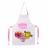 Tablier de cuisine enfant 40x55 cm collection MONSIEUR MADAME rose