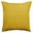 Taie d'oreiller volants plats 65x65 cm percale de coton MANOIR jaune Moutarde