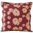 Taie d'oreiller 65x65 cm satin de coton COUP DE FOUDRE prune/caramel