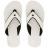 Tong bride large en cuir de la collection SPERONE taille 34/35 Blanc