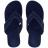 Tong bride large en cuir de la collection SPERONE taille 40/41 bleu Marine