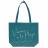 Tote Bag collection IBIZA 40x50 cm "Vamos a la playa" motif bord de mer bleu