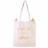 Tote Bag jonc de mer et polyester " la vraie star c'est le chat" collection CAT 36x74 cm blanc